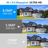 System kamer bezpieczeństwa 4K POE 8MP zestaw nadzoru wideo 8CH zestaw monitoringu Nvr Cctv nagrywanie zewnętrznej kamery Ip 3